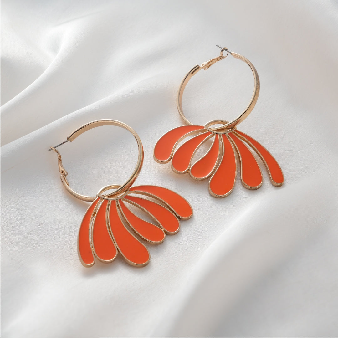 Mandarin Floral Hoops